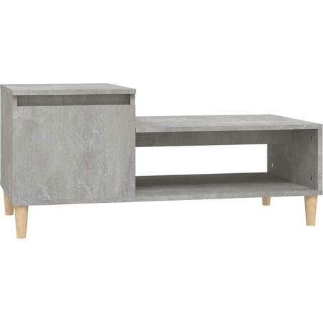Table basse de salon, Table Café, Gris béton 100x50x45 cm Bois d'ingénierie OIB6700E (1/5)