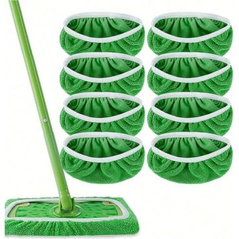 Housse de rechange pour balai Swiffer, lot de 8, taille M (1/4)