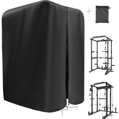Housse Protection Rack Musculation 142x102x203cm Imperméable Anti-UV Anti-Poussière Oxford Doublure Vinyle Fitness Home Gym Salle de Sport (1/5)