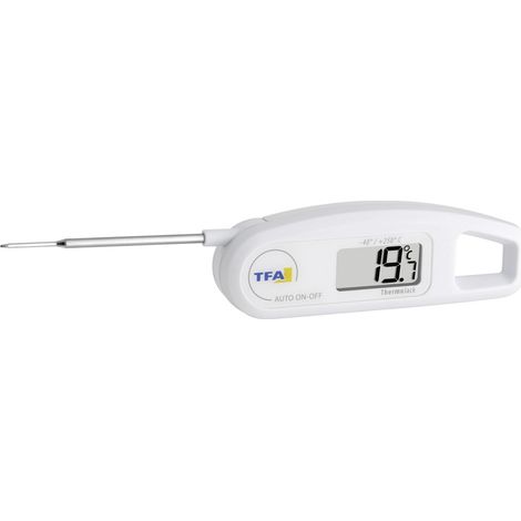 TFA Dostmann 30.1047 Küchen-Thermometer  Abschaltautomatik gemäß HACCP und EN 13485, Strahlwasserges