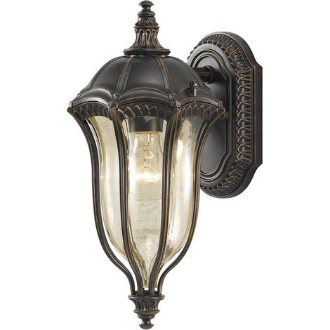 Applique esterna classica E27 100W noce Feiss BatonRouge (1/5)