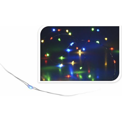 20 MICROLED LUCI MULTICOLORE LED A BATTERIA DECORO PRESEPE NATALE ADDOBBI (1/3)