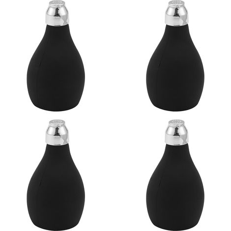 4X Bouteille de Pulvérisation de Poudre,Récipient Vide de Distributeur de Silicone Rechargeable pour de Coiffure,Noir de Poudre pour la Poudre Lâche,Poudre de Bain (1/5)