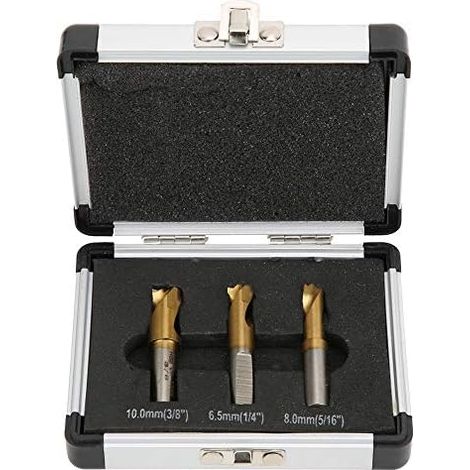 Ahlsen Broca para soldadura por puntos, juego de brocas para soldadura por puntos HSS CO 6,5 mm/8 mm/10 mm para soldadura por puntos de aire de cobalto (1/5)