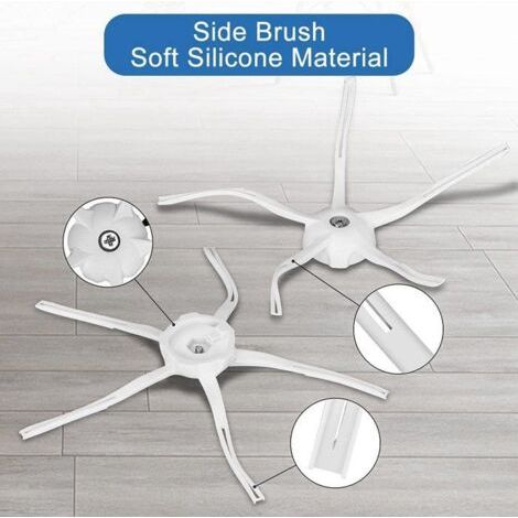 Roborock Q7 Max + T8 Brosse Principale Brosse LatéRale Filtre Hepa Vadrouille Chiffon Robot Aspirateur PièCes de Rechange Blanc (1/3)