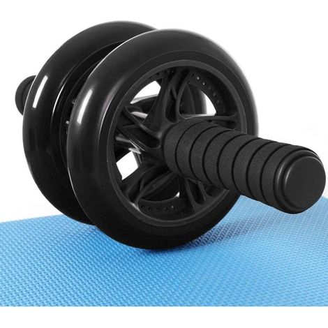 Roues Abdominales, AB Wheel, Antiglisse, Musculation, Entraînement Fitness, Noir (1/4)