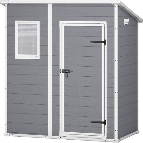 Keter casetta porta attrezzi da giardino manor 6x4 pent in resina antiurto con pavimento (1/3)