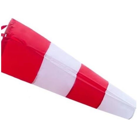 Manche à air d'extérieur, indicateur de direction du vent en rouge et blanc, 150 cm suspendu et rotatif, résistant aux intempéries, indicateur de direction du vent (1/3)