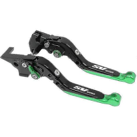 Poignées de guidon uniques pour moto Suzuki SV650/SV650S, réglables, extensibles et pliables (vert-2) (1/5)