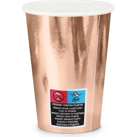 Tasses, or rose, 220 ml (1 paquet / 6 pièces) (1/3)