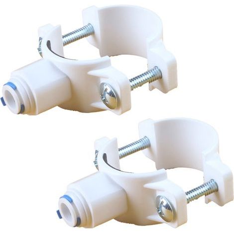 Support de tuyau de Drainage de filtre à eau universel, 2-Blanc (1/2)