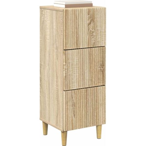 Maison Exclusive - Mobile con Cassetti Rovere Sonoma 33 x 34,5 x 90 cm