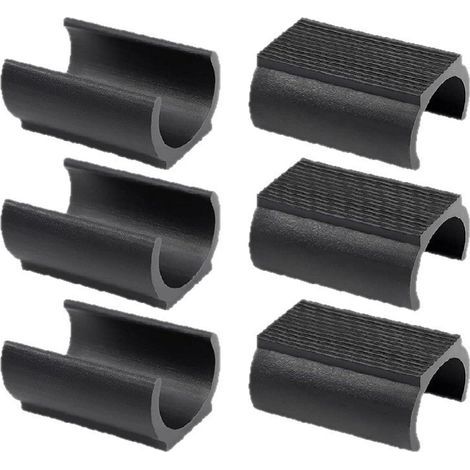 10x embout plastique 19mm patin rectangulaire chaise meuble guide pied rond bricolage (1/5)