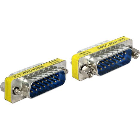 Delock adapter sub-d 15 pin male  male gender changer