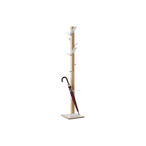 Perchero madera maciza con paragüero y cubeta de goteo (1/3)