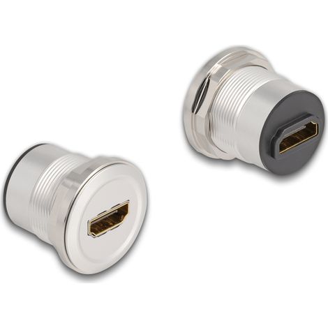Delock HDMI hembra incorporada 8K 60 Hz de aluminio