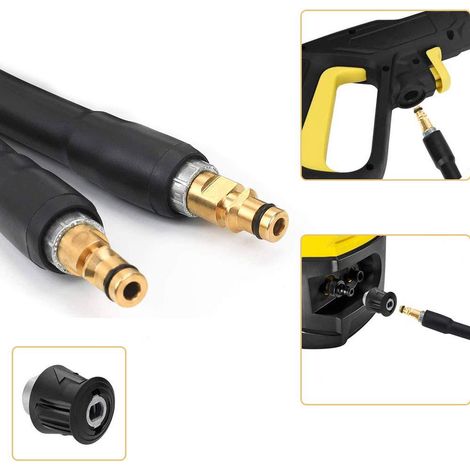 Kit de remplacement tuyau pression pour nettoyeur Karcher K2 K3 K4 K5 K6 K7 6 m (1/3)