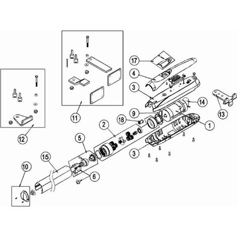 Moteur complet 6Z30A avec pignon pour Luxo 3r-3b-3bh-4bh-5b-5bh-5vbh Ditec 6z30a Neuf