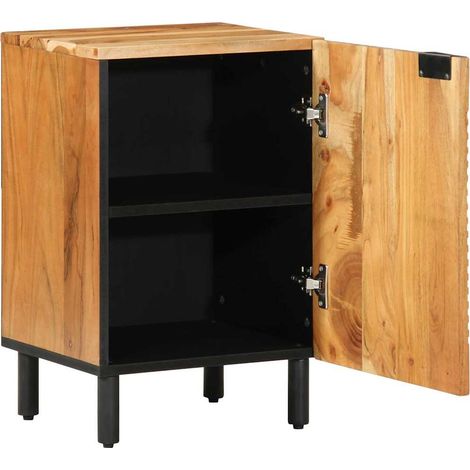 Badschrank 38x33,5x58 cm Massivholz Akazie vidaXL149190 (1/5)