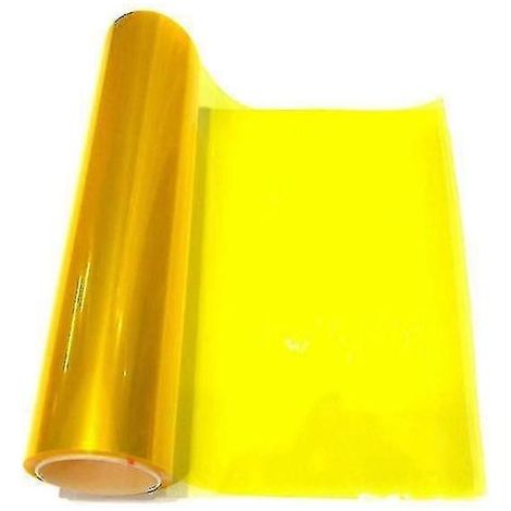 Gelb getönte, selbstklebende Folie für Autoscheinwerfer und -rückleuchten, matte Rauchglasfolie für Nebelscheinwerfer und -rückleuchten, farbwechselnder Aufkleber – 60 cm (1/5)