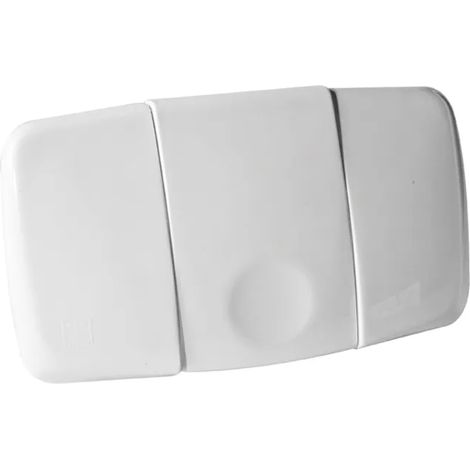 PLACCA 1 TASTO MECCANICA BIANCA   CO.E.S.COMPAGNIA EDIL SANITARI