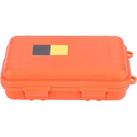 Boîte Étanche de Survie EDC Extérieure, Résistante à l'Eau et à la Pression (Grande, Orange) (1/5)