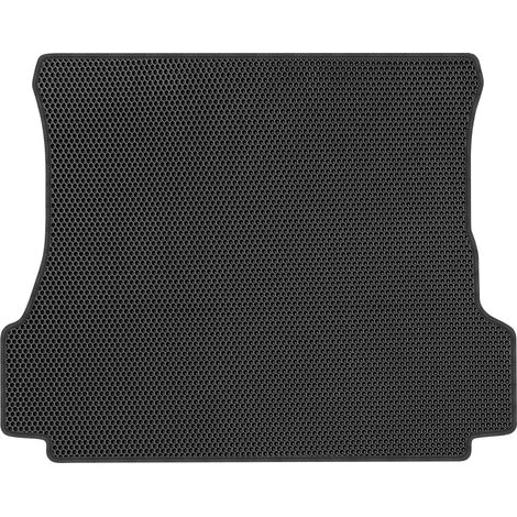Alfombrilla de maletero de EVA para Ford Focus I Sedán (1999-2004), revestimiento tipo panal de abeja - NEGRA (1/5)