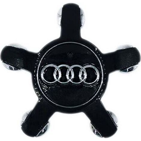 4 Pièces Auto Cache Moyeux Capuchons De Centre pour Audi A3 A4L A5 A6L A8L Q3 Q5, Centre de Jante Capuchons Cache de Roue Centrale Accessoires de Voiture,135mm,noir (1/3)