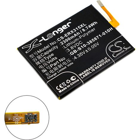 NX - Batterie téléphone, smartphone, GSM pour Sony 3.8V 2300mAh - GB-S10-385871-010H (1/3)