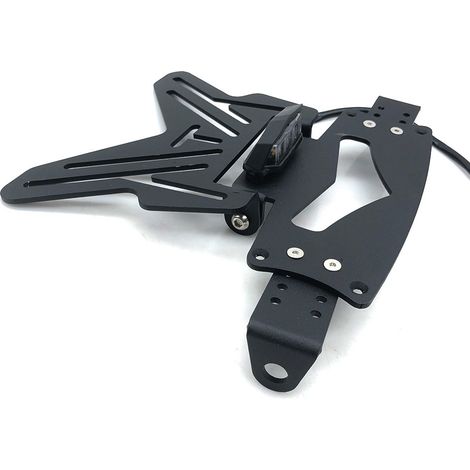 Universal folding short license plate frame/fender for HONDA YAMAHA motorcycles (1/3)