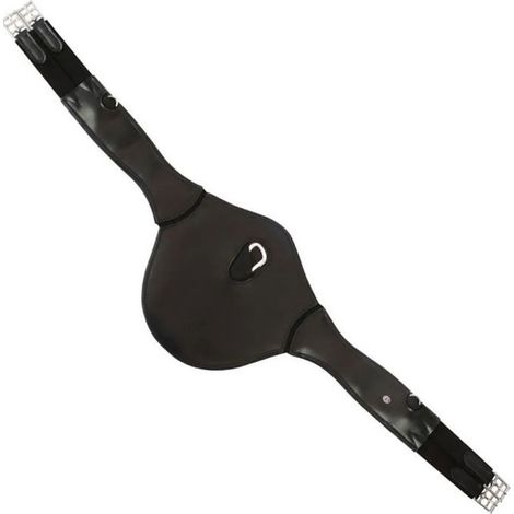 140 cm, Nero: Butterfly Modell Butterfly Ledersattelgurte mit elastischen Enden
