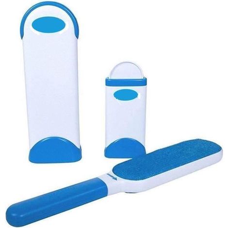 Brosse de Nettoyage Pinceau d\'Animaux de Compagnie Hurricane - Bleu - Plastique (1/4)