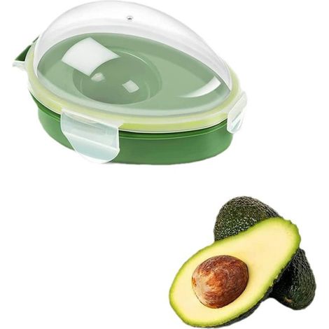 Dehnbare Avocadokapsel, ideal zur Frischhaltung von Avocados im Kühlschrank. Tragbarer und wiederverwendbarer Aufbewahrungsbehälter, Einheitsgröße, grün, 1 Stück. (1/5)
