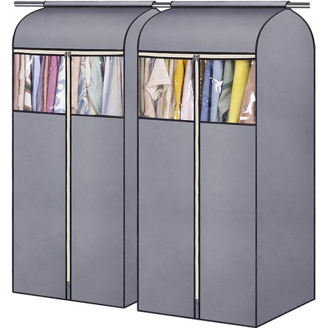 137 cm (54 Zoll) lange, vollständig verschlossene Kleidersäcke zum Aufbewahren im Kleiderschrank, für Jacken, Mäntel, (1/5)