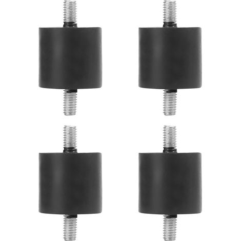4 Pieds Antivibratoires en Caoutchouc pour Compresseur d'Air, Amortisseurs de Chocs M6 (1/5)