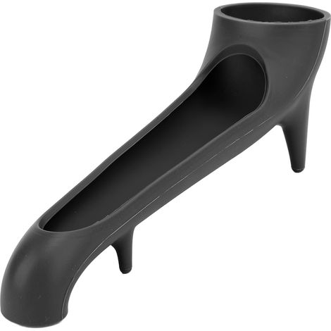 Embout pour cafetière, réservoir en silicone de qualité alimentaire, entonnoir à accès rapide pour accessoires de machine, noir. (1/5)