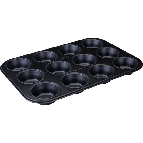 Moule à muffins 12 empreintes 38 x 26 cm Zenker Perfect Black