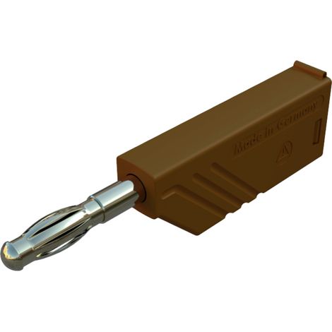 Hirschmann Test & Measurement LAS N WS Au Lamellenstecker Stecker, gerade Stift-Ø: 4 mm Braun 1 St. (1/2)