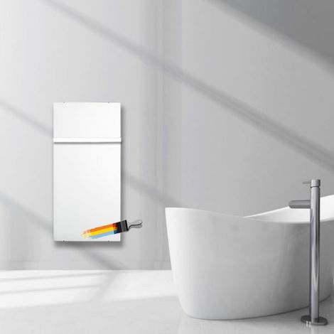 Seche-serviettes WIFI Blanc Liberty 1300W Vertical - Valderoma BL13BLW (1/2)