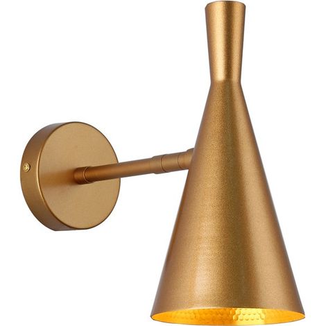 Aplique De Pared Interior Orientable Estilo Nórdico - Dorado