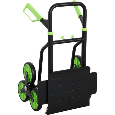 Chariot monte-escalier pliable acier charge max 120 kg