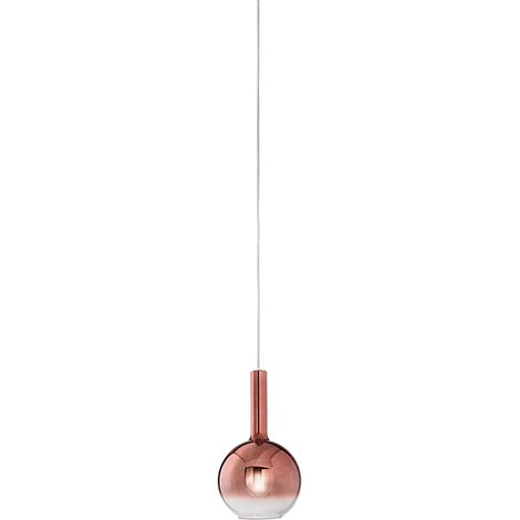 Suspension En Verre Borosilicate Cuivre Miroir Dégradé, Douille E27, Design Moderne, Câble Réglable, Diamètre 20 Cm, Ip20 - Luminaire Perenz (1/3)