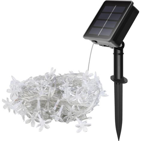 Lampe solaire LED, 2 unités, IP65, étanche, pour jardin, terrasse, allée, entrée et espaces extérieurs.-AquaForge (1/5)