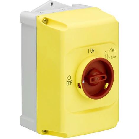 Boîtier de bouton-poussoir ABB, en Plastique Jaune ( Prix pour 1 )