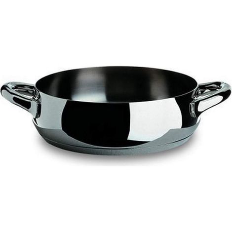 Alessi SG102/24 Mami Casseruola Bassa a Due Manici in Acciaio Inossidabile 18/10 Lucido (1/3)
