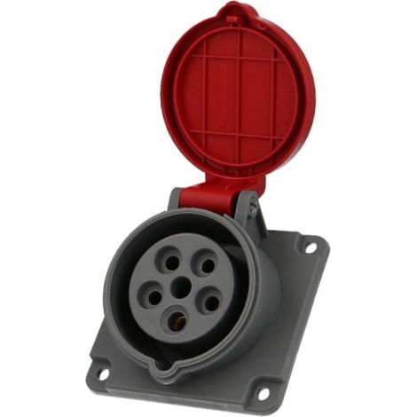 Solera – Socle femelle CEE triphasé 5 x 16A – Indice de protection IP44 – Tension 400V – Pour câblage électrique professionnel