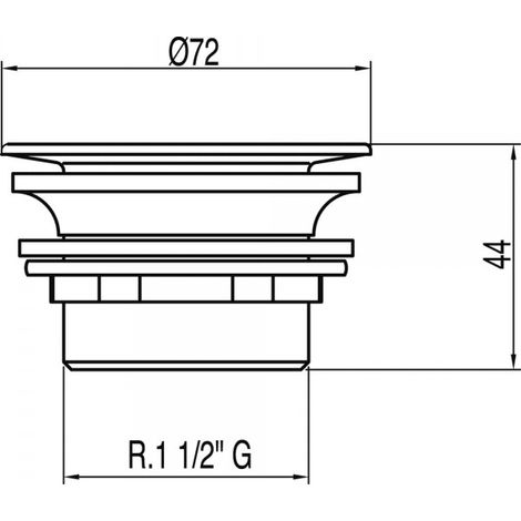 Bonde Ø 72 mm - TRES 13474020 (1/2)