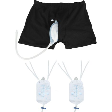 Sac Urinaire Homme Portable à Bande Élastique, Culotte Incontinence Réutilisable pour Personnes Âgées (1/5)