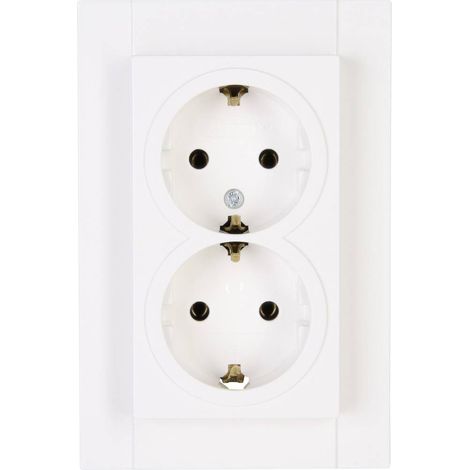 Kopp 2 vie Completo Presa schuko HK 07 Bianco puro 929529008 1 pz.
