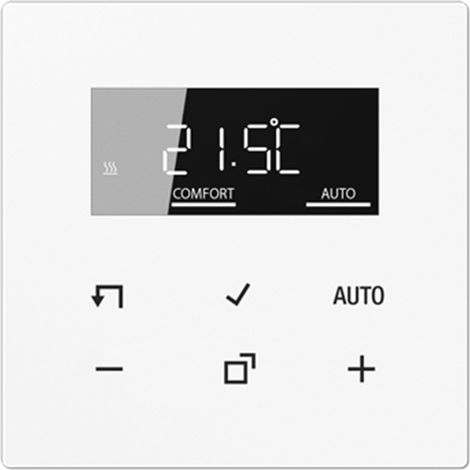 JUNG HOME Display del termostato de ambiente, serie LS, blanco alpino BT LS 1791 WW